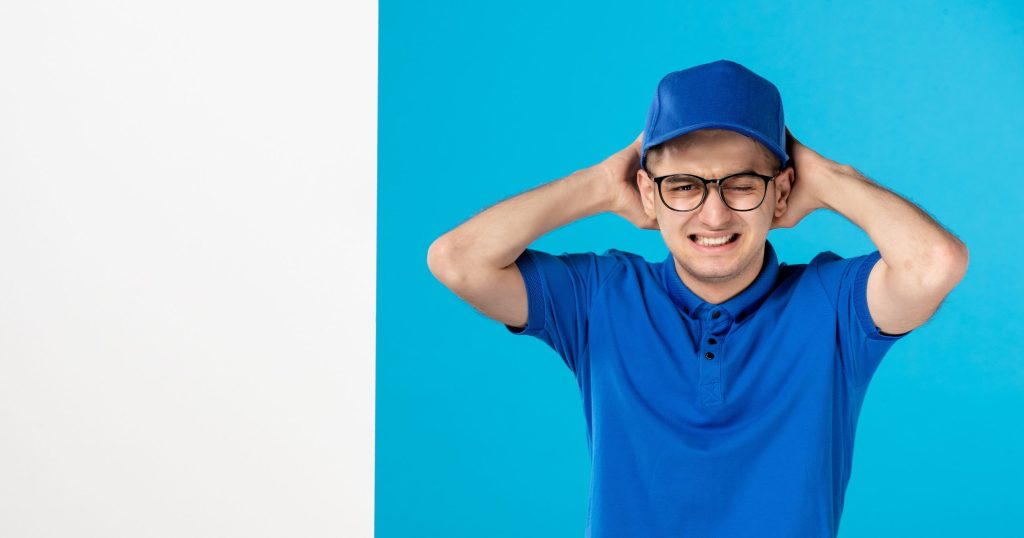 nervous male work inventory job