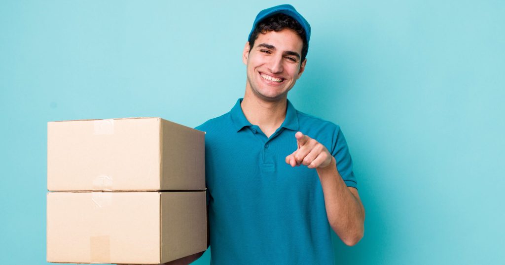 fulfillment service worker with boxes