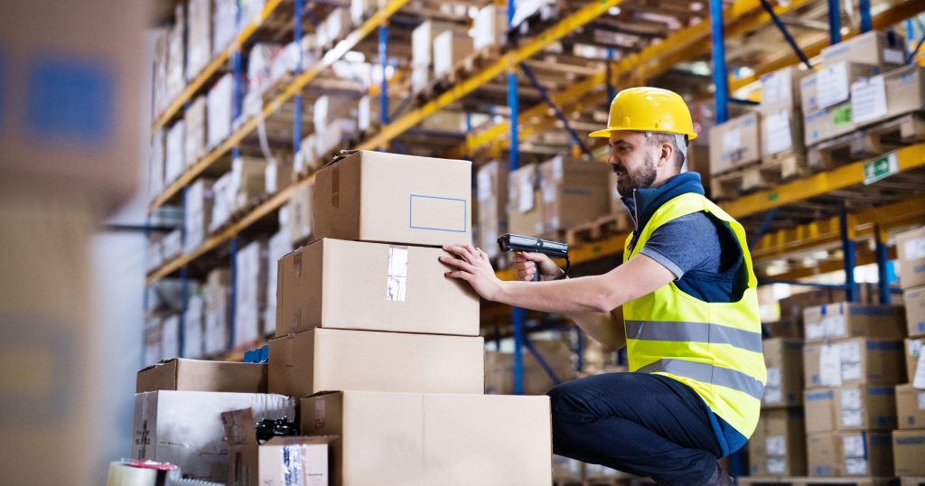 male warehouse worker